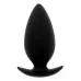 Чёрная анальная пробка BOOTYFUL ANAL PLUG MEDIUM BLACK - 9,8 см черный 