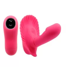 Клиторальный стимулятор с вагинальной пробкой Fancy Clamshell розовый 