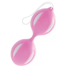 Розово-белые вагинальные шарики розовый с белым 