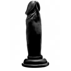 Чёрный фаллоимитатор Realistic Cock 6  - 15 см черный 