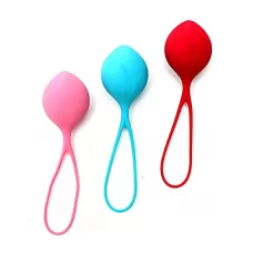 Набор из трёх вагинальных шариков Satisfyer Strengthening Balls разноцветный 