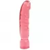 Большой розовый фаллоимитатор Crystal Jellies 12  Big Boy - 29,5 см розовый 