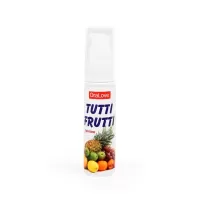 Гель-смазка Tutti-frutti со вкусом тропических фруктов - 30 гр  