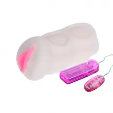 Мастурбатор со входом-вагиной и вибрацией телесный 