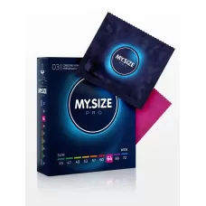 Презервативы MY.SIZE размер 64 - 3 шт прозрачный 