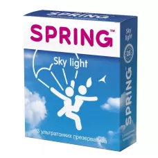 Ультратонкие презервативы SPRING SKY LIGHT - 3 шт  
