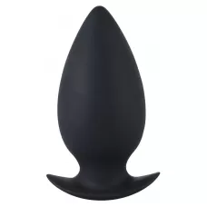 Большая черная анальная пробка Booty beau - 11 см черный 