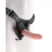 Телесный страпон Strap-on Harness Cock - 15,2 см телесный 