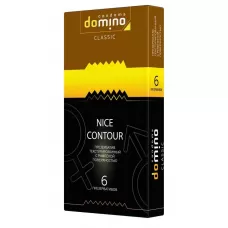 Презервативы с рёбрышками DOMINO Classic Nice Contour - 6 шт  