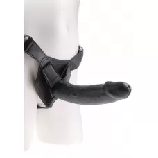 Страпон Harness со съемной чёрной насадкой King Cock 9 - 22,9 см черный 