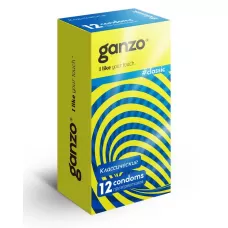 Классические презервативы с обильной смазкой Ganzo Classic - 12 шт  