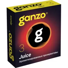 Ароматизированные презервативы Ganzo Juice - 3 шт  