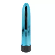 Голубой гладкий вибромассажёр KRYPTON STIX 5 MASSAGER M/S BLUE - 12,7 см нежно-голубой 