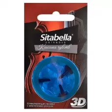Насадка стимулирующая Sitabella 3D  Классика чувств синий 