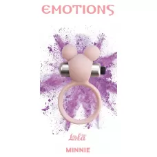 Розовое эрекционное виброколечко Emotions Minnie Light pink розовый 