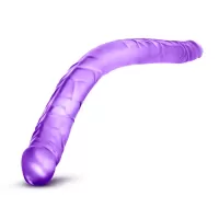 Фиолетовый двусторонний фаллоимитатор B Yours 16  Double Dildo - 40,6 см фиолетовый 