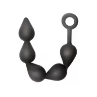 Чёрная анальная цепочка Black Edition Anal Super Beads - 40 см черный 