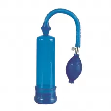 Синяя вакуумная помпа Head Coach Penis Pump синий 