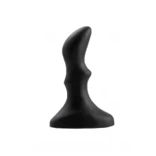 Рифленый черный анальный стимулятор Small ripple plug - 10 см черный 