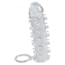 Насадка на пенис с закрытой головкой - 11 см прозрачный 