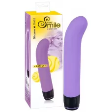 Фиолетовый вибратор G-точки Smile Genius - 20 см фиолетовый 