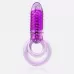 Фиолетовое виброкольцо с подхватом мошонки DOUBLE O 8 PURPLE фиолетовый 