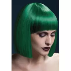 Зеленый парик со стрижкой прямой боб зеленый 