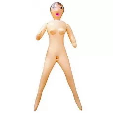 Надувная секс-куколка с 3 любовными отверстиями телесный 