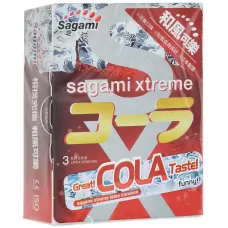 Ароматизированные презервативы Sagami Xtreme Cola  - 3 шт прозрачный 