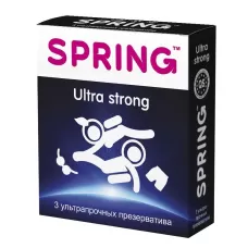 Ультрапрочные презервативы SPRING ULTRA STRONG - 3 шт  