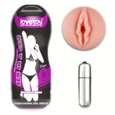 Мастурбатор-вагина Sex In A Can Vagina Stamina Tunnel Vibrating с вибрацией телесный 