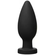 Чёрная анальная пробка XXL - 17,1 см черный 