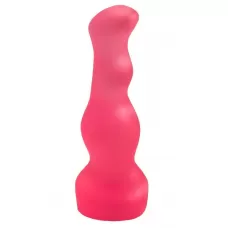 Гелевый розовый массажёр простаты без вибрации - 13,5 см розовый 