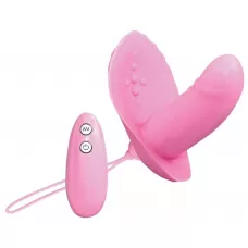 Вибростимулятор вагины с пультом управления Shelly розовый 