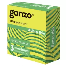 Ультратонкие презервативы Ganzo Ultra thin - 3 шт  