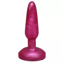 Розовая гелевая анальная пробка - 16 см розовый 