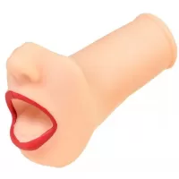 Мастурбатор-ротик с алыми губами телесный 