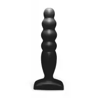 Чёрный анальный стимулятор Large Bubble Plug - 14,5 см черный 