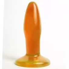 Оранжевая анальная пробка - 10 см оранжевый 