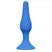 Синяя анальная пробка Slim Anal Plug Medium - 11,5 см синий 
