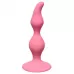 Розовая анальная пробка Curved Anal Plug Pink - 12,5 см розовый 