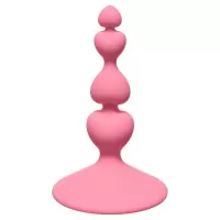 Розовая анальная пробка Sweetheart Plug Pink - 10 см розовый 