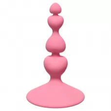 Розовая анальная пробка Sweetheart Plug Pink - 10 см розовый 