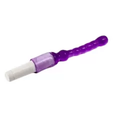 Фиолетовый анальный стимулятор с вибрацией - 23,5 см фиолетовый 