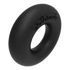 Чёрное эрекционное кольцо Barbarian черный 