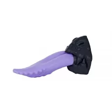 Фиолетовый стимулятор  Язык дракона  - 20,5 см фиолетовый с черным 