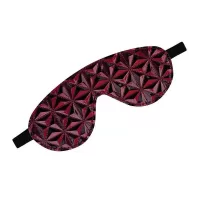 Маска на глаза из материала с 3d-эффектом черный с красным 