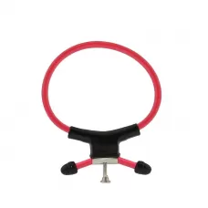 Красно-чёрное эрекционное кольцо с утяжкой RING OF POWER ADJUSTABLE RING красный с черным 