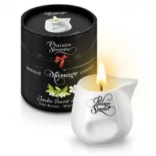 Массажная свеча с ароматом белого чая Jardin Secret D asie The Blanc - 80 мл белый 
