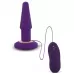 Фиолетовая анальная вибропробка APEX BUTT PLUG LARGE PURPLE - 15 см фиолетовый 